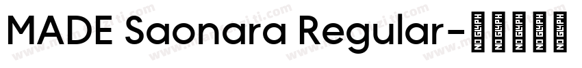 MADE Saonara Regular字体转换